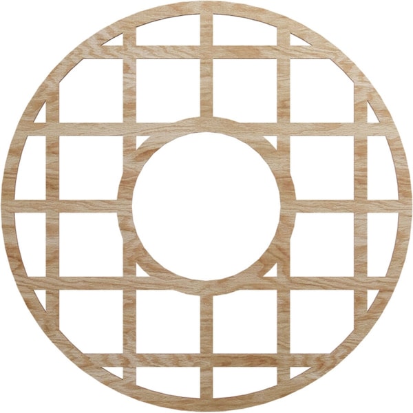 Ekena Millwork O'Neal Wood Fretwork Pierced Ceiling Medallion, Red Oak, 26"OD x 9 1/2"ID x 3/8"T CMWP26X26X0375ONRO - main
